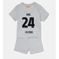Fotbalové Dres Barcelona Eric Garcia #24 Dětské Alternativní 2022-23 Krátký Rukáv (+ trenýrky)